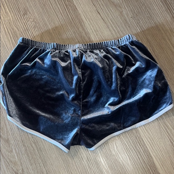 Bozzolo Women's Velvet Shorts - Shiny Grey Ish. DO NOT BUY - Picture 4 of 4